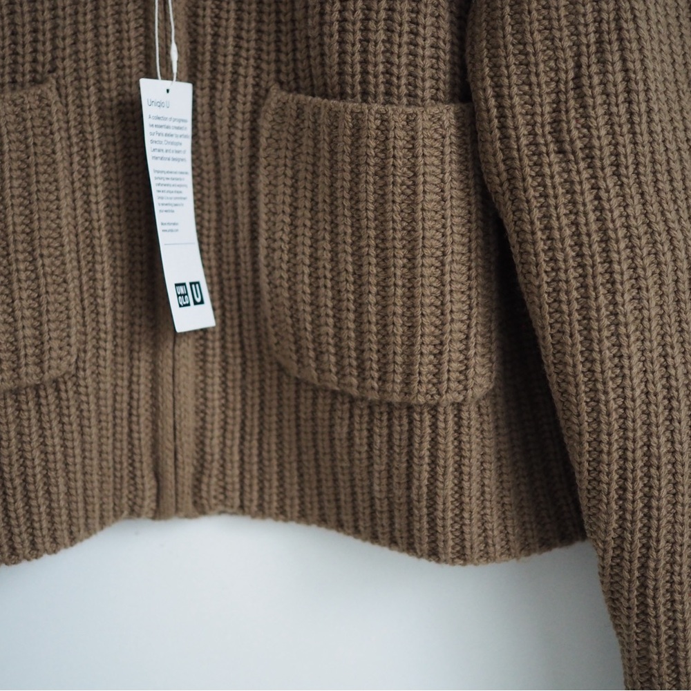 Lemaire zip up knitted lambswool blend Uniqlo jacket - Picture 3 of 13